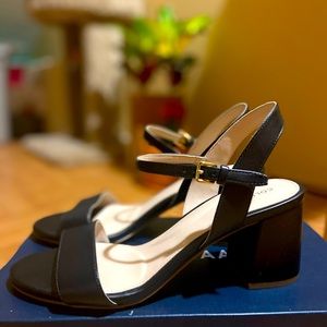 Cole Han Black Leather Heels